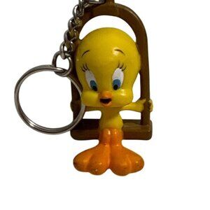 Tweety Bird Keychain Figure Vintage 1992 Applause